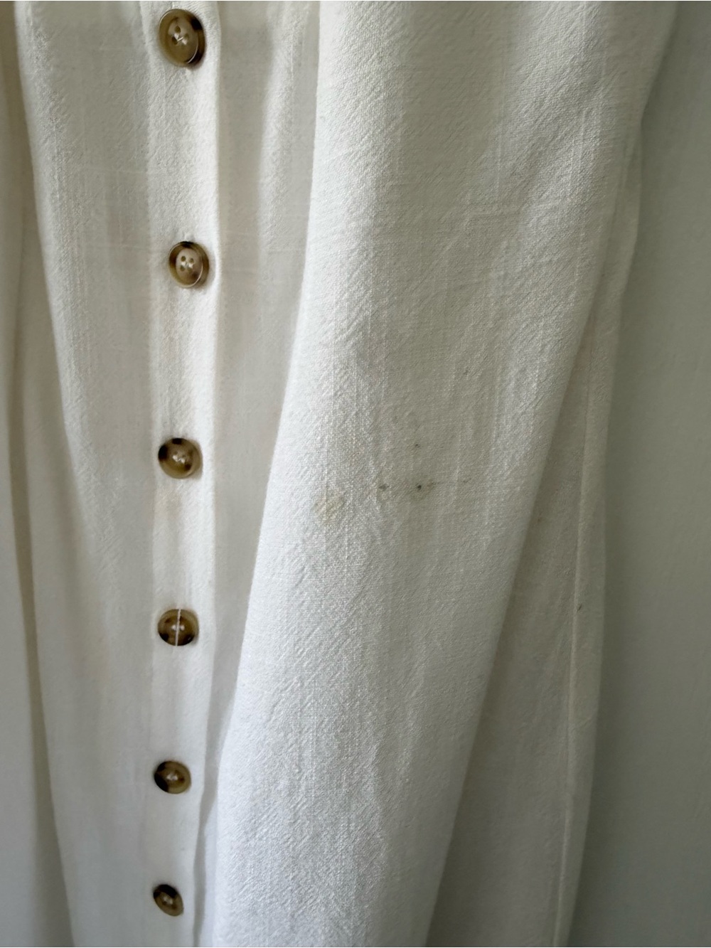 Commense White Button Front Tie Bust Mini Dress - Picture 5 of 8
